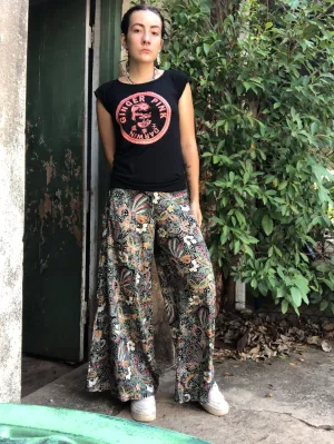 20% OFF Classic Culottes 2 Lengths in Black Butterflies