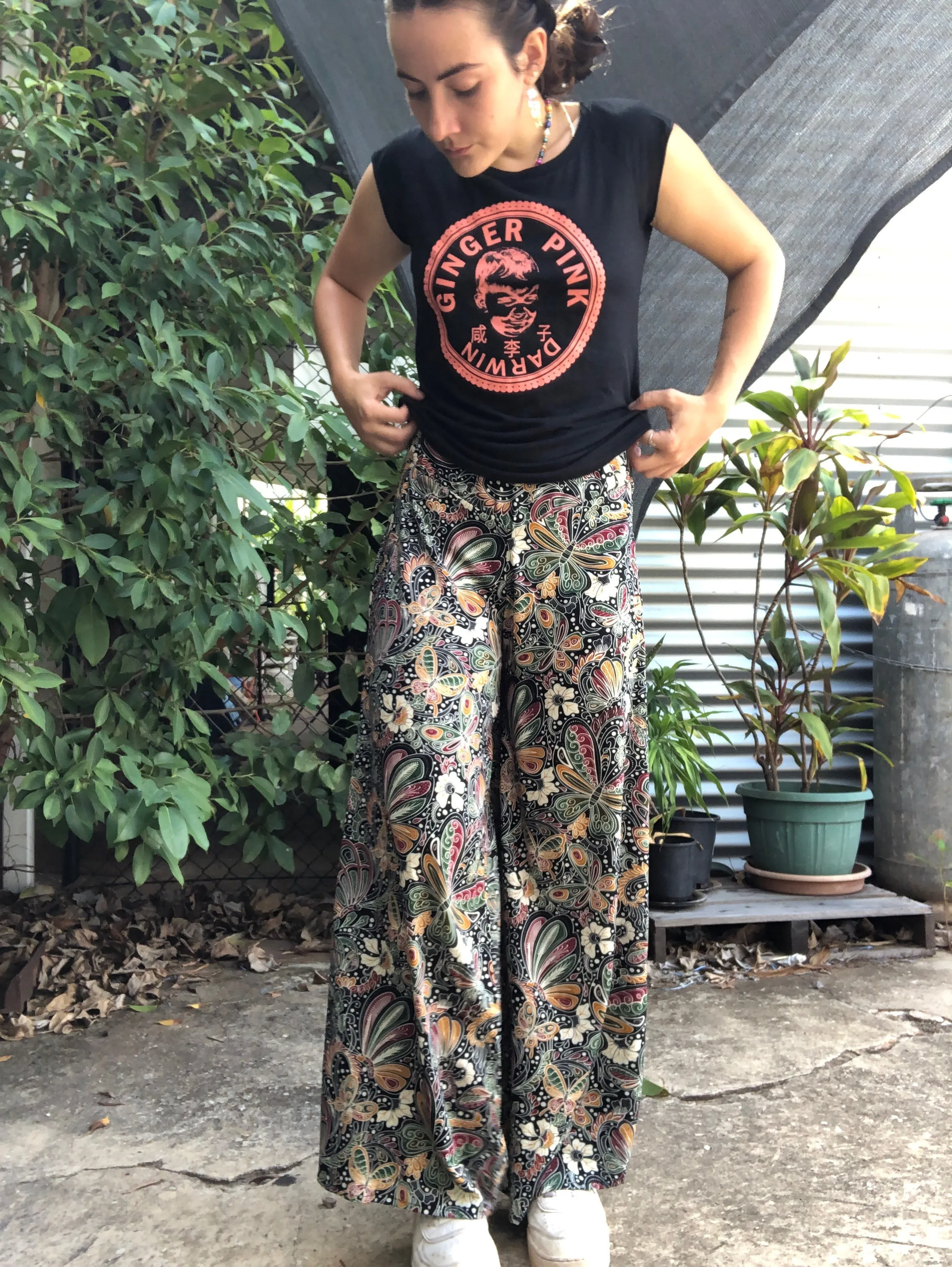 20% OFF Classic Culottes 2 Lengths in Black Butterflies