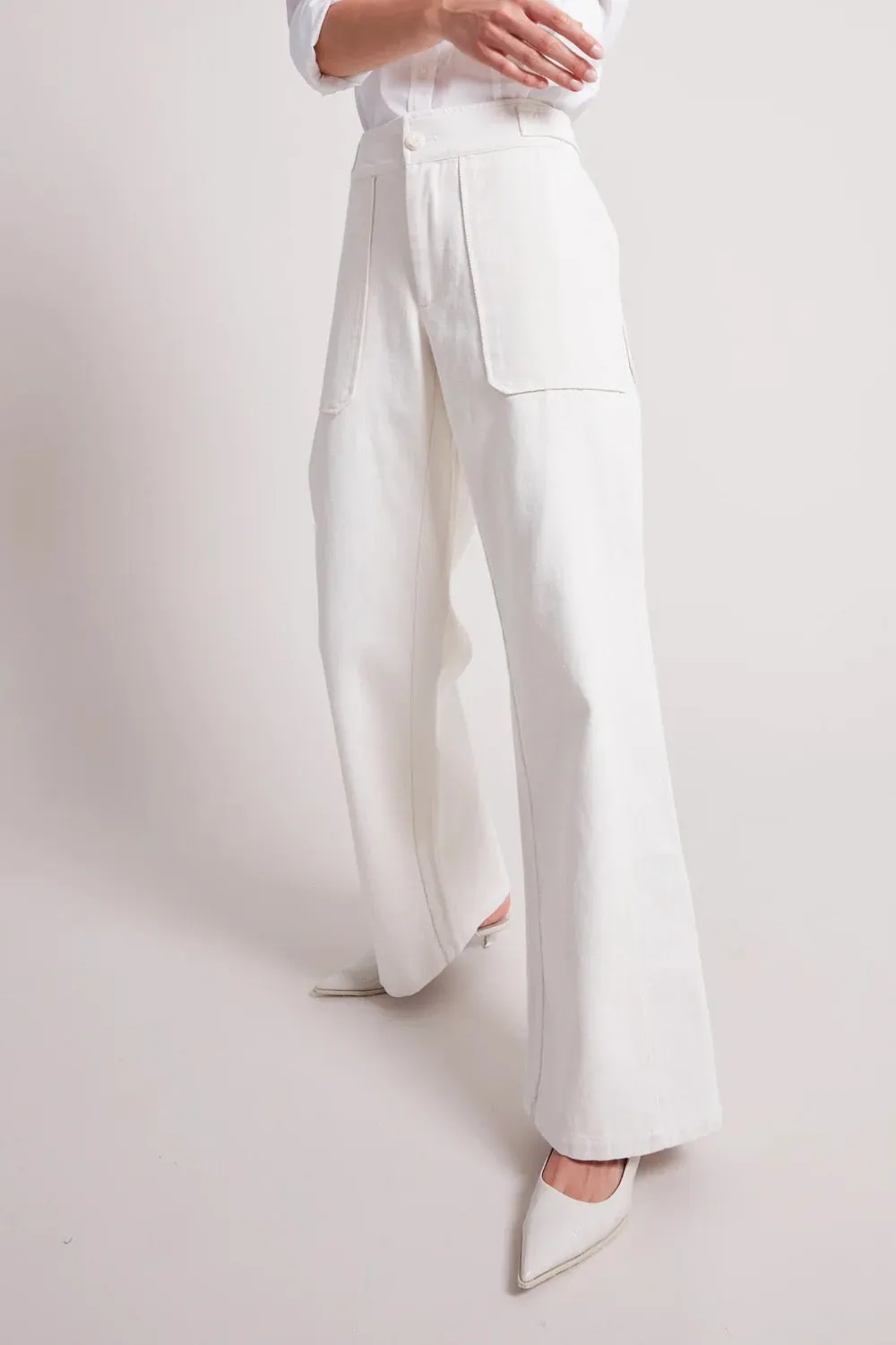 'Adroit Atelier' Spencer Mid-Waist Denim Pants