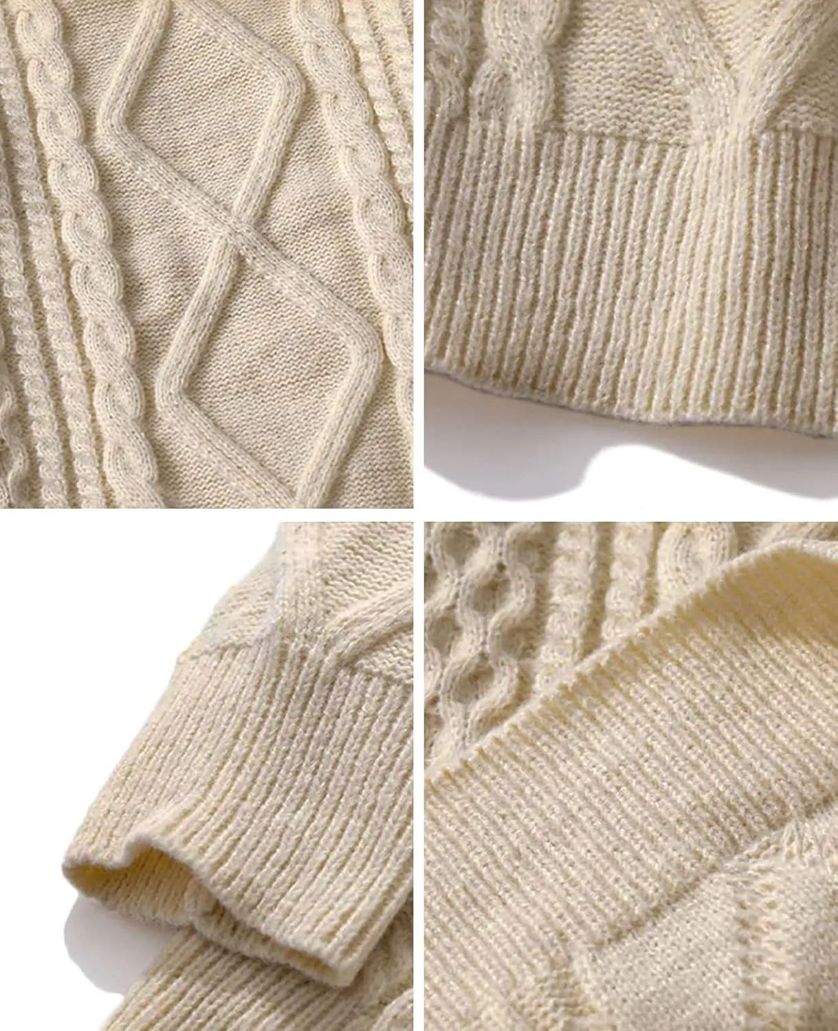 Aelfric Eden Oversized Knit Sweater Solid Vintage Pullover Sweater Unisex Woven Crewneck Knitted Tops