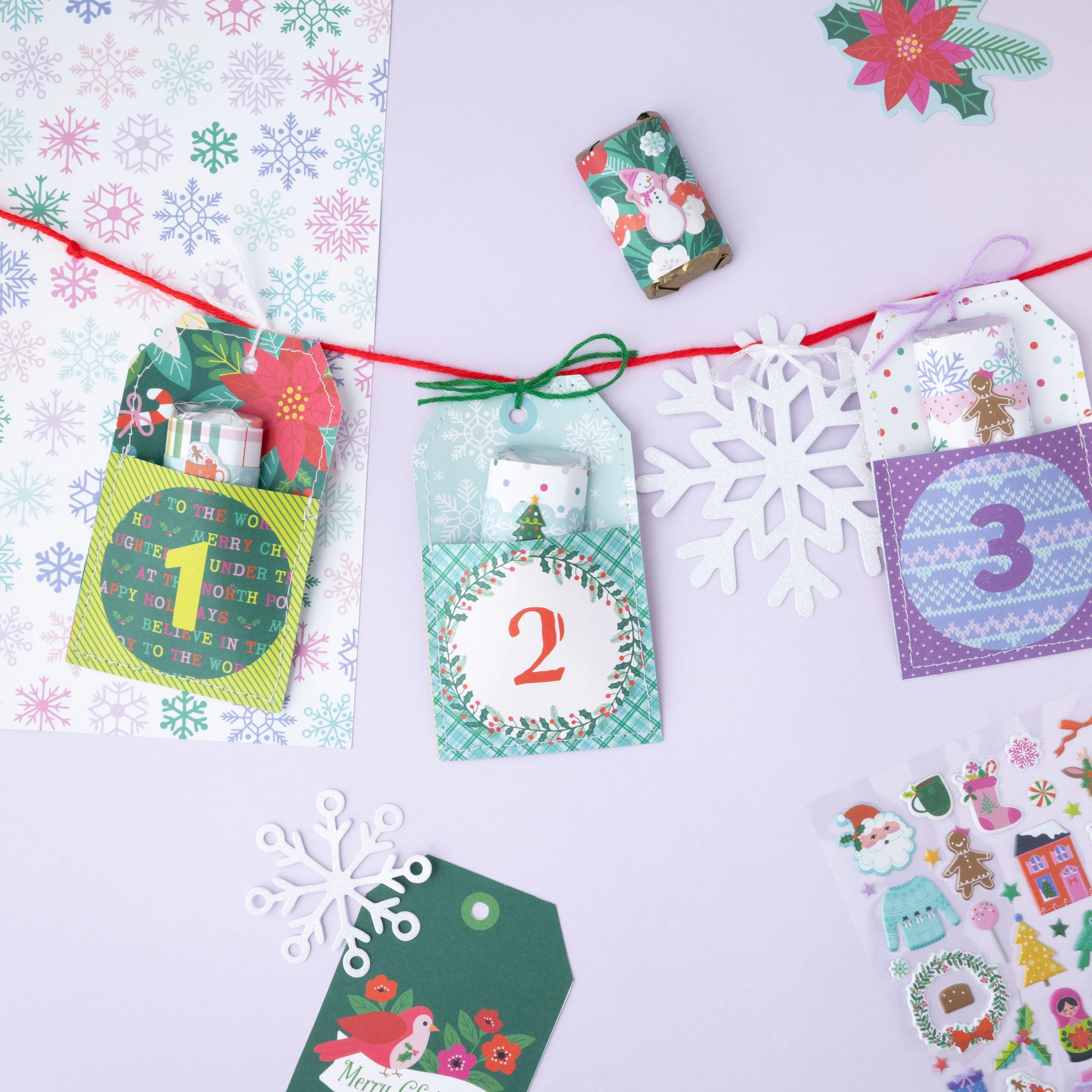 American Crafts Single-Sided Paper Pad 12x12" 48 Pack-Paige Evans Sugarplum Wishes