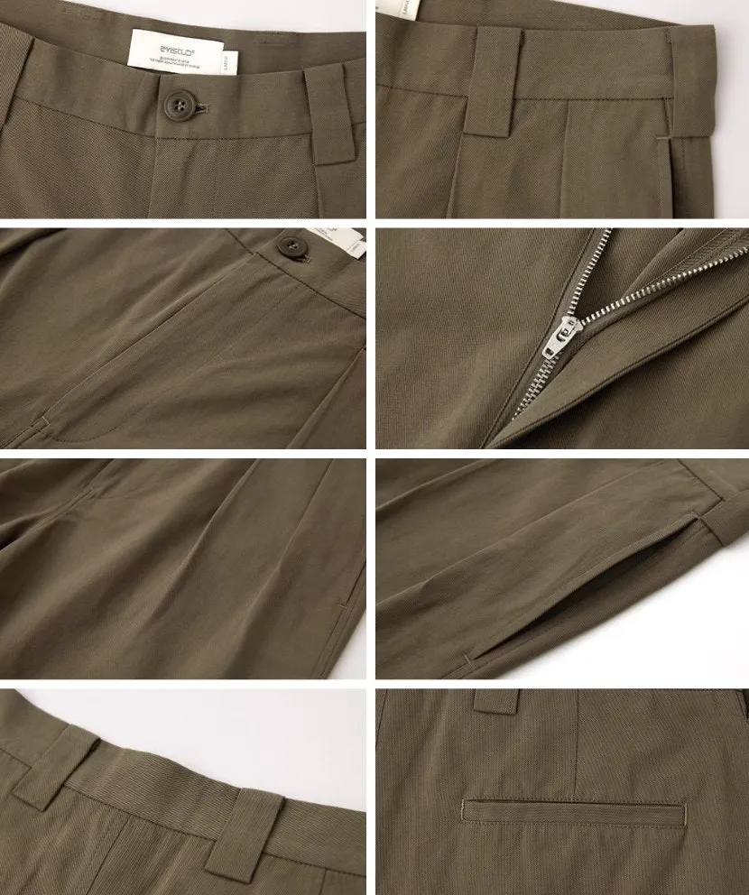 Anti-wrinkle double pleat pants   N3853