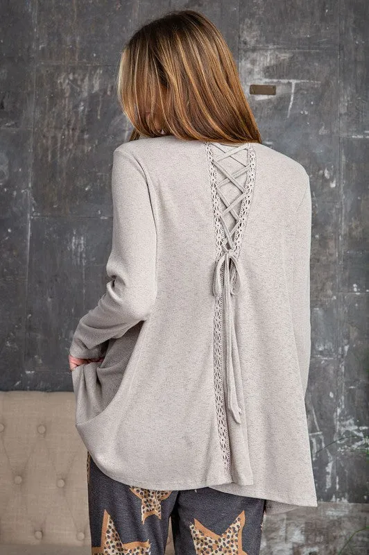 Aspen Lace Knit Back Top | URBAN ECHO SHOP