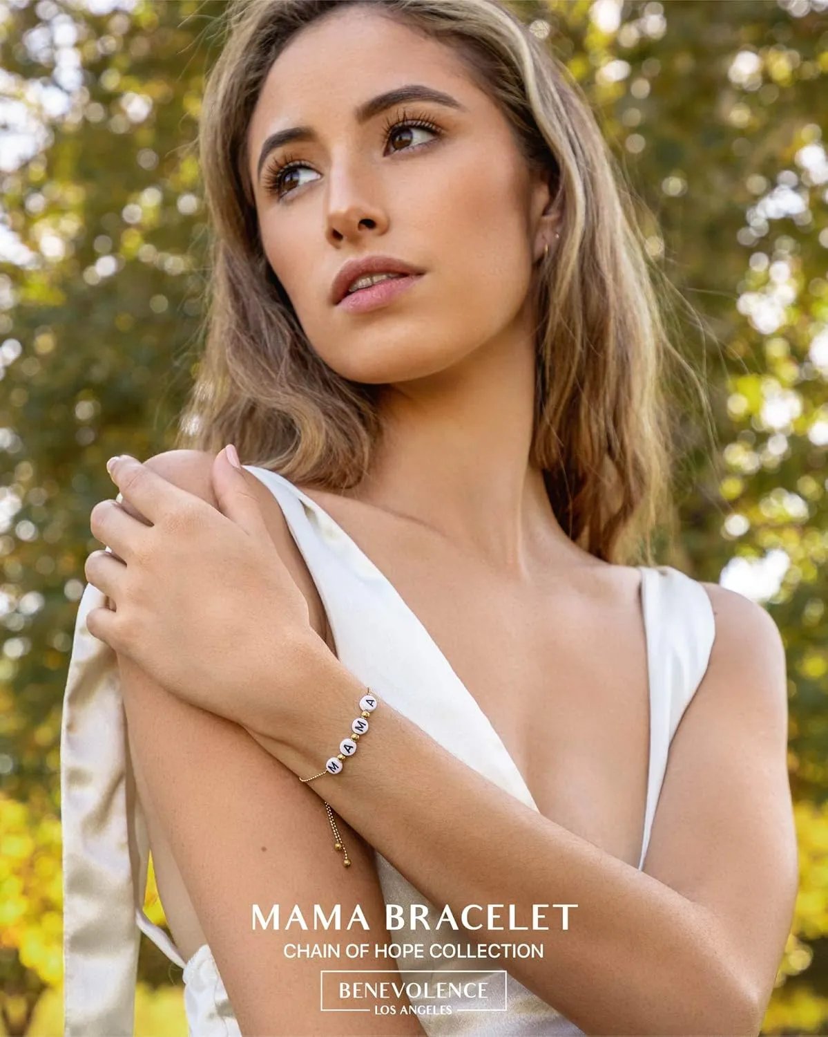 Benevolence LA Mama Gift Set | Travel Jewelry Case - Dusty Pink, MAMA Necklace & MAMA Bracelet, Lilac & Rose Scented Candle, 8 oz | Mom Gift Box, Mother's Day Gifts for Mom