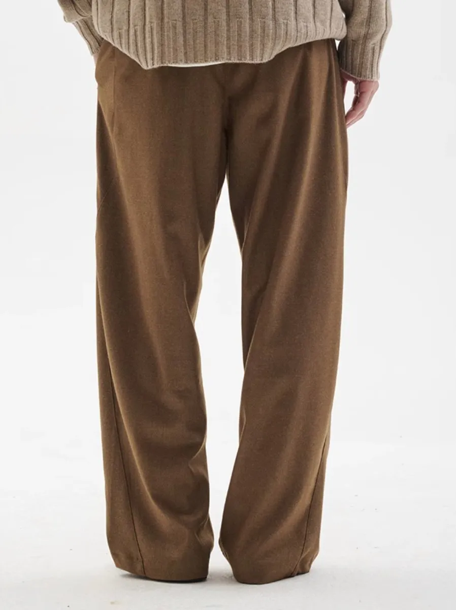 brushed belt pants /  N4509