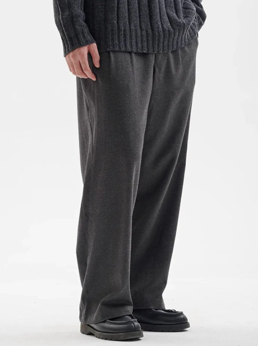 brushed belt pants /  N4509