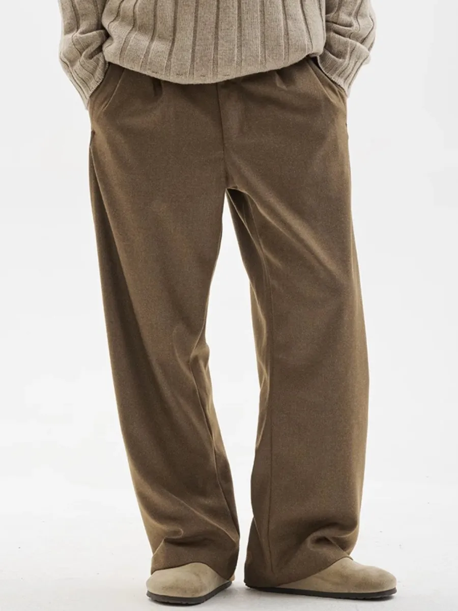 brushed belt pants /  N4509