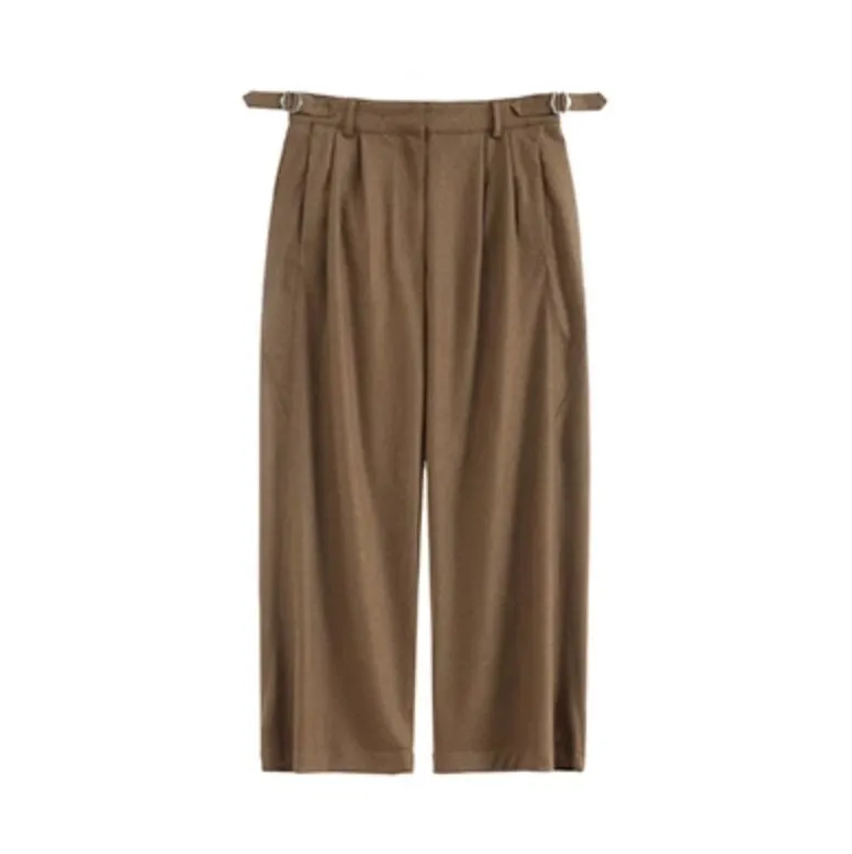 brushed belt pants /  N4509