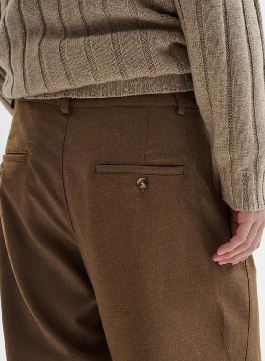 brushed belt pants /  N4509