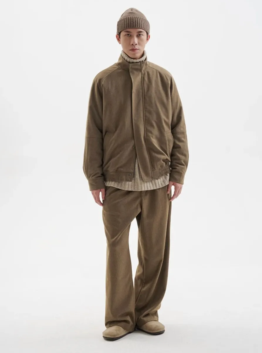 brushed belt pants /  N4509