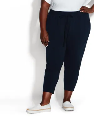 Camila Capri Sweatpant | Navy