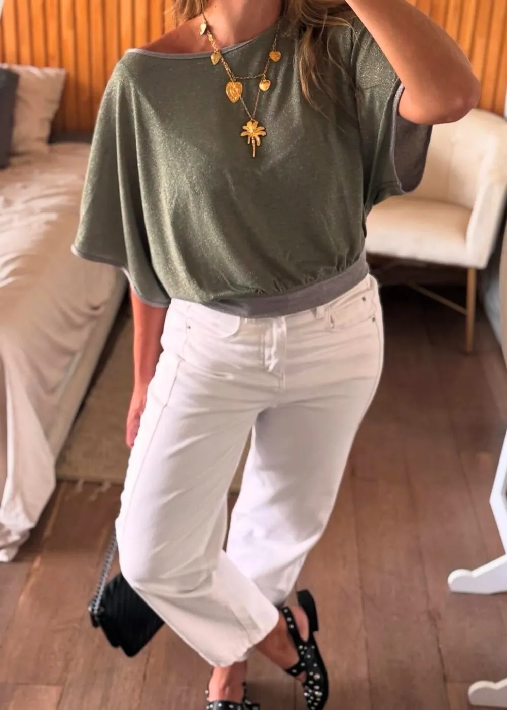 Camisa Florina Verde Doble Faz