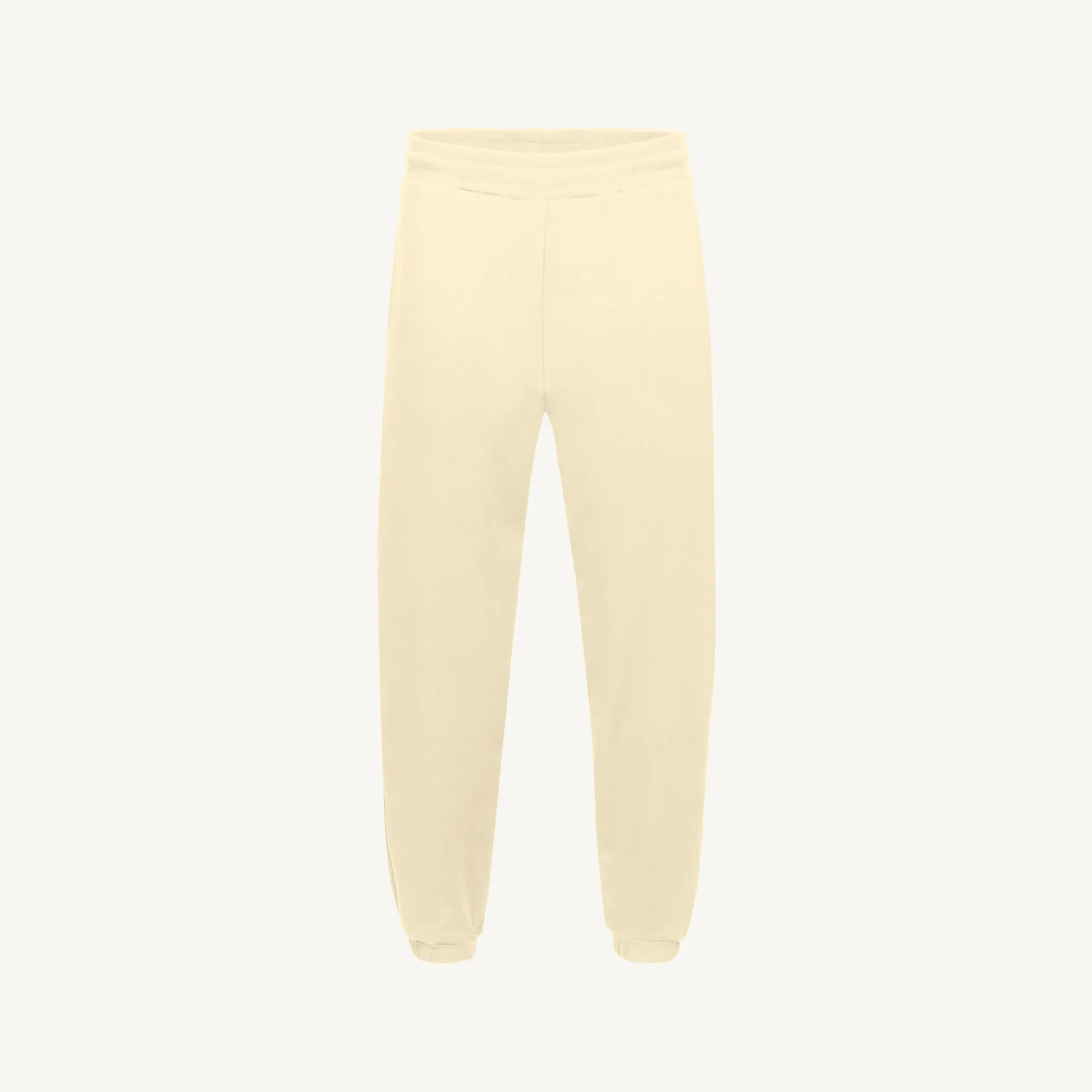 Cream Relaxed Sweatpants.