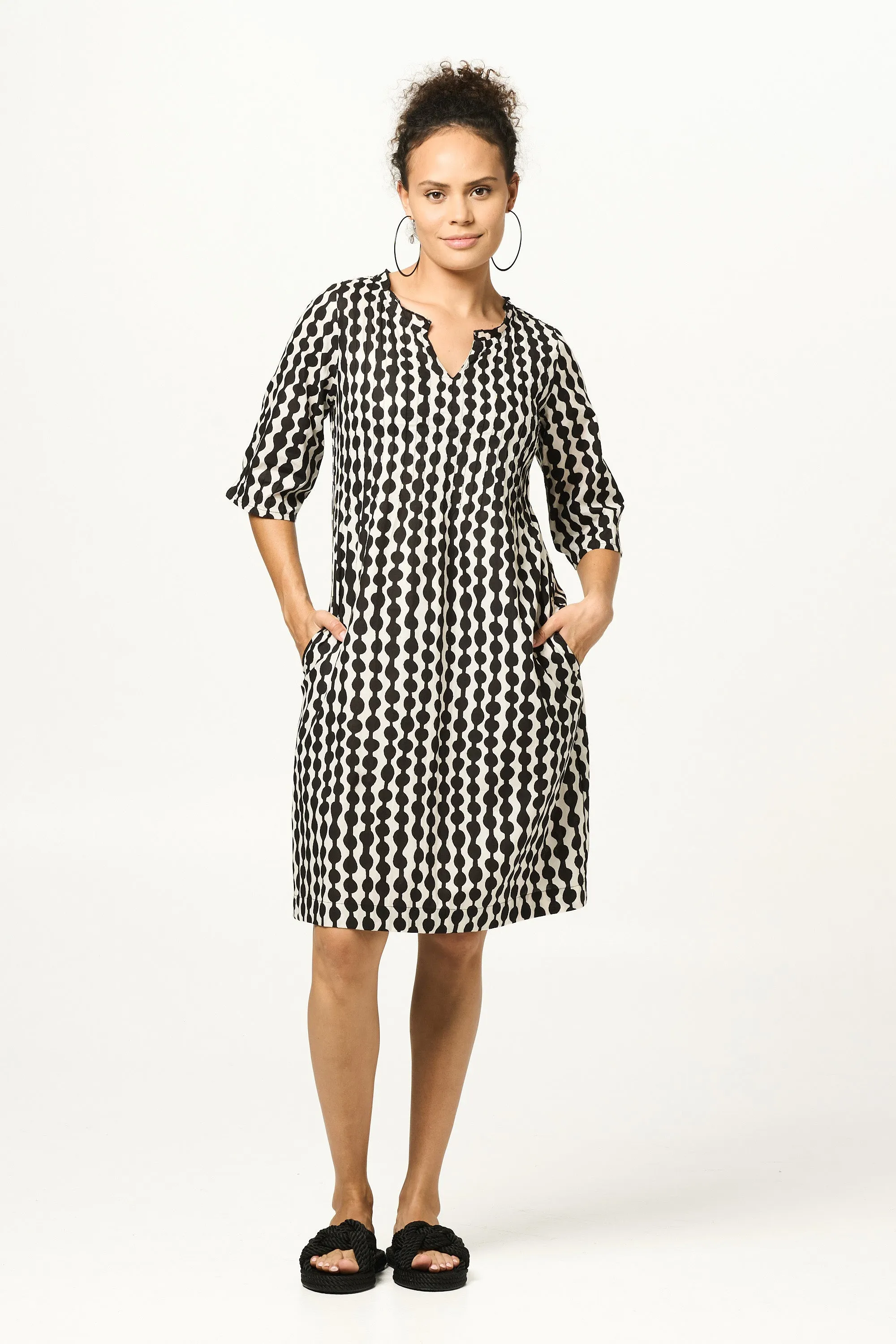 Dress Fleur - Jewel Black Beauty Cotton