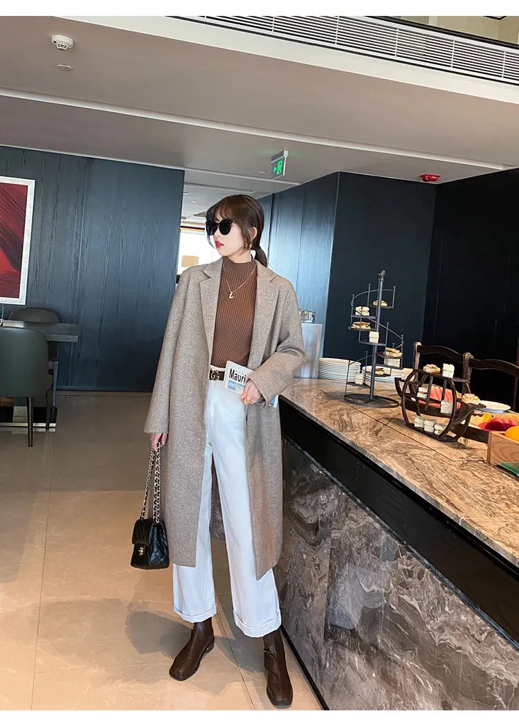 Elegante: Slim Fit Knitted Turtleneck Sweater  Chic Korean Style Pullover