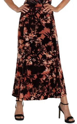 Florine Fit and Flare Knit Pull-On Skirt - Liverpool Los Angeles LM6377NP1P53