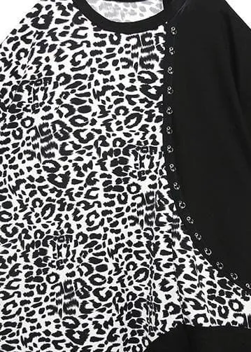 French black Cotton dresses patchwork oversized summer Dresses