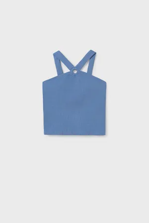 girls rib ring halter top