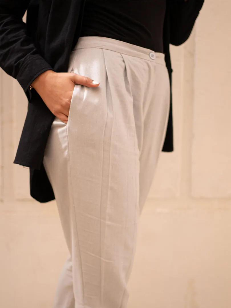 Grey Bow Formal Pants
