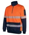 JB's Hi Vis 330G 1/2 Zip Segmented Tape Fleece - 6DPS