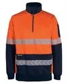 JB's Hi Vis 330G 1/2 Zip Segmented Tape Fleece - 6DPS