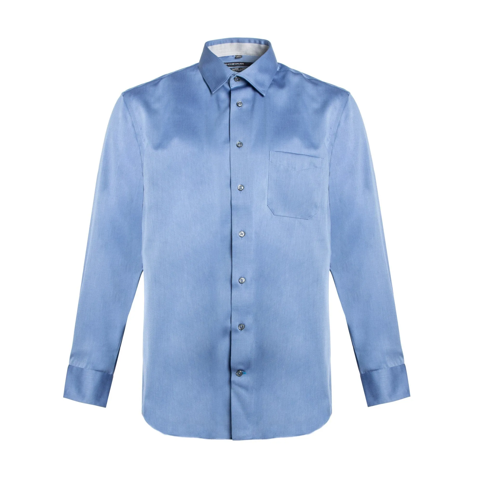 Leo Chevalier 100% Cotton Non-Iron Textured Dress Shirt