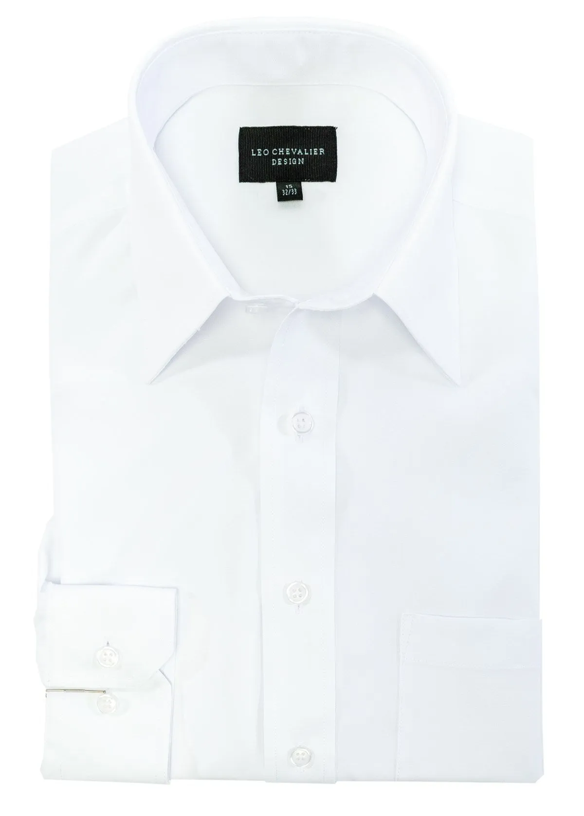 Leo Chevalier 100% Feather Dyed Micro Polyester Dress shirt