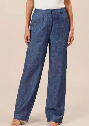 linen pocket pant