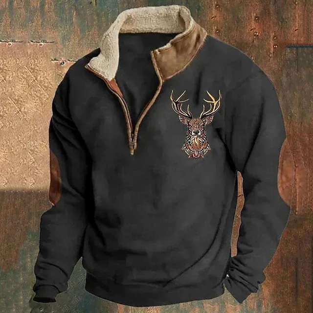 Lucas - Stylish Quarter-Zip Sweater