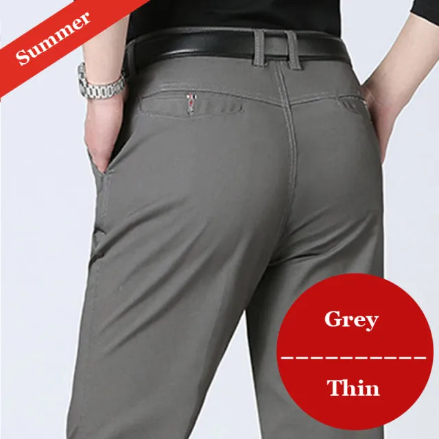 Men Casual Fashion Solid Color Pants