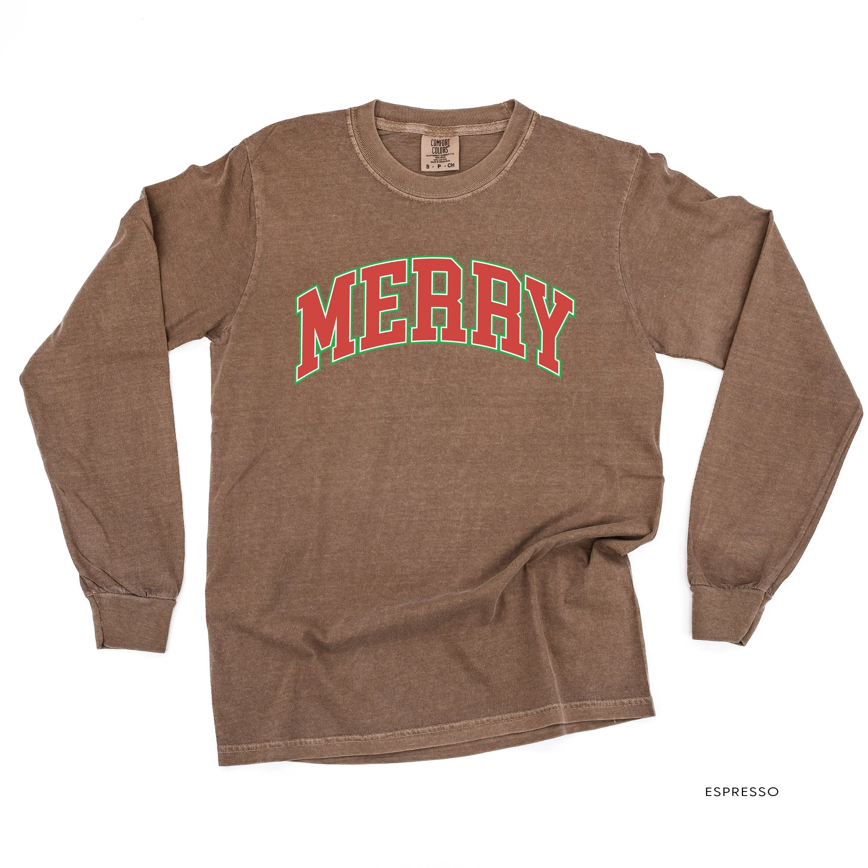 Merry (Varsity) - LONG SLEEVE Comfort Colors Tee