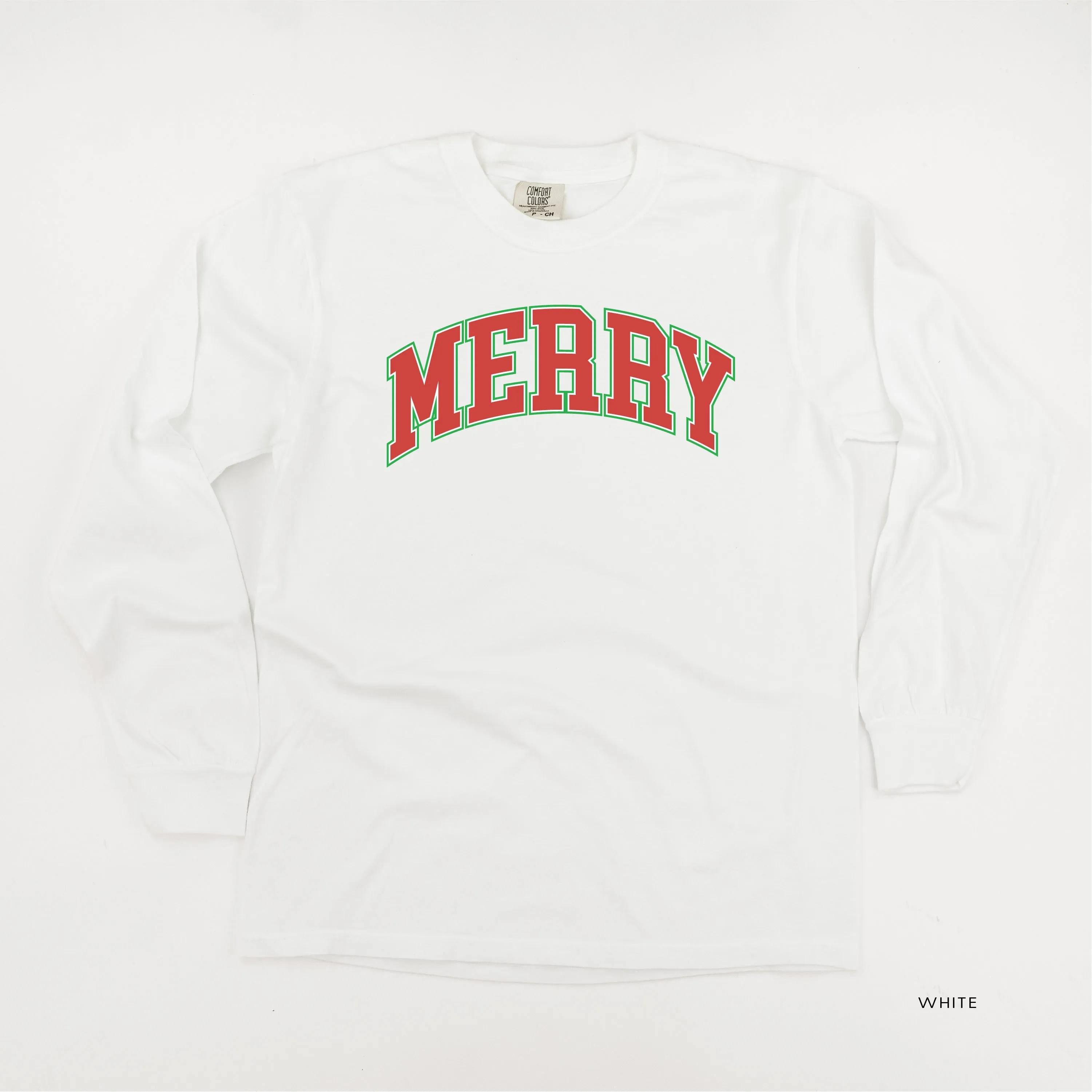 Merry (Varsity) - LONG SLEEVE Comfort Colors Tee