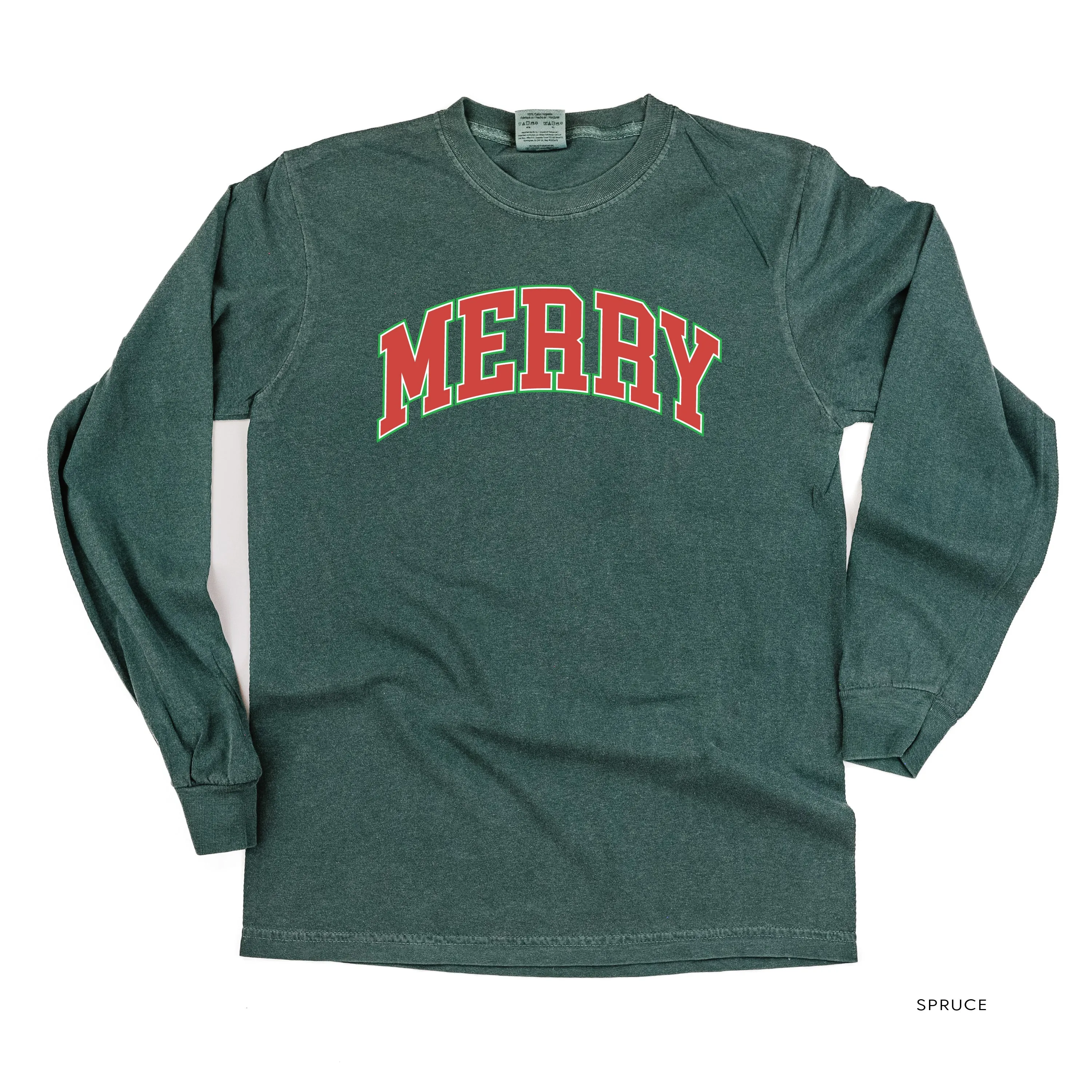 Merry (Varsity) - LONG SLEEVE Comfort Colors Tee