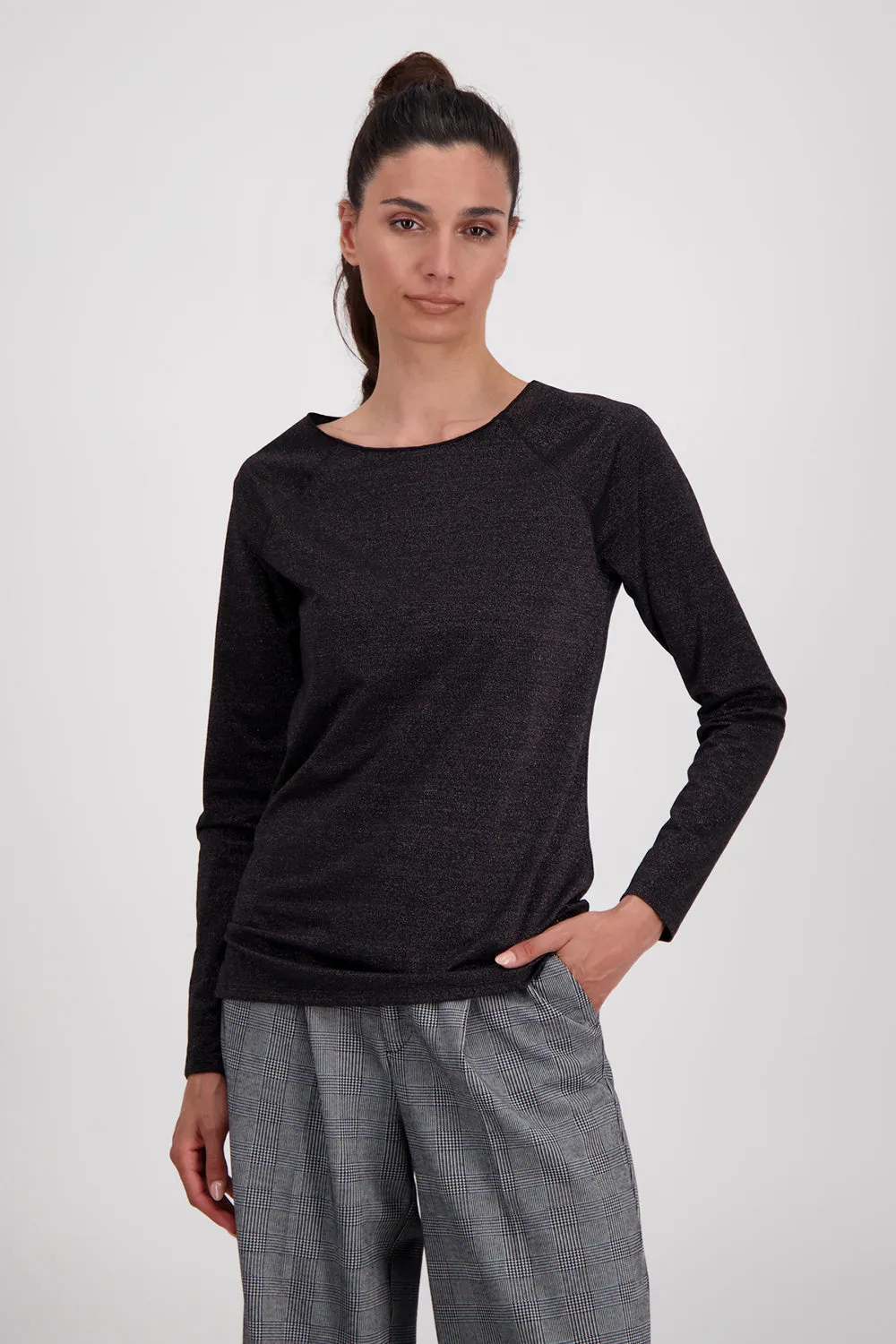 Monari Basic Lurex T Shirt M807305