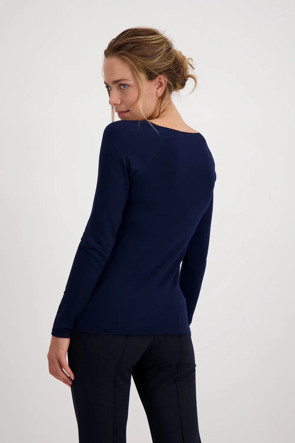 Monari Basic Round Neck T Shirt L/S M806755