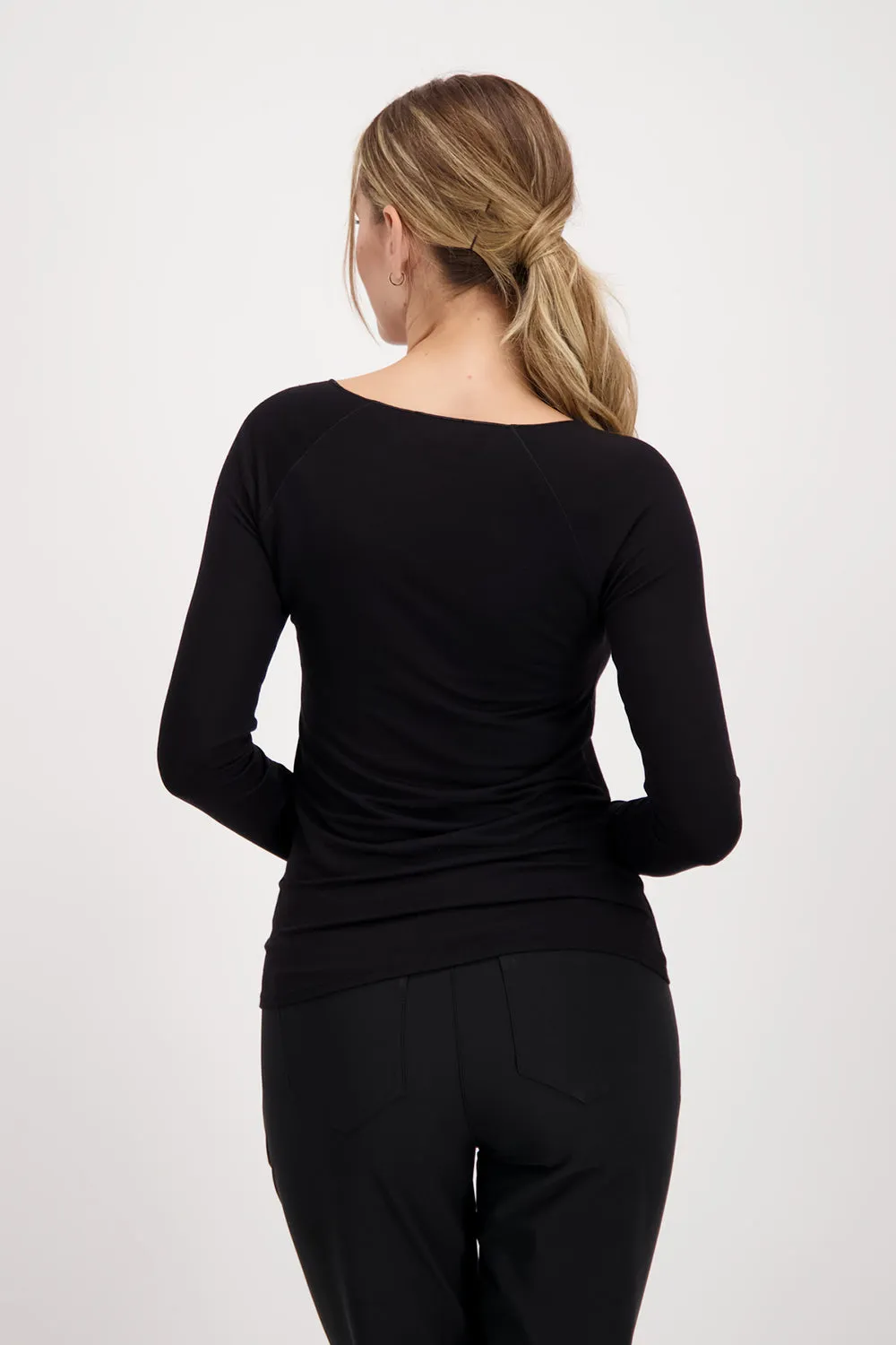 Monari Basic Round Neck T Shirt L/S M806755