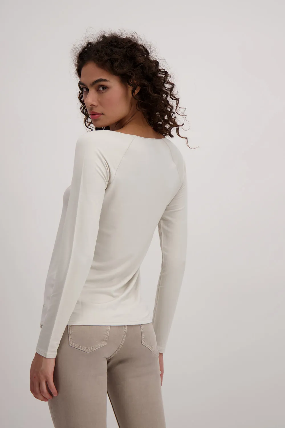 Monari Basic Round Neck T Shirt L/S M806755