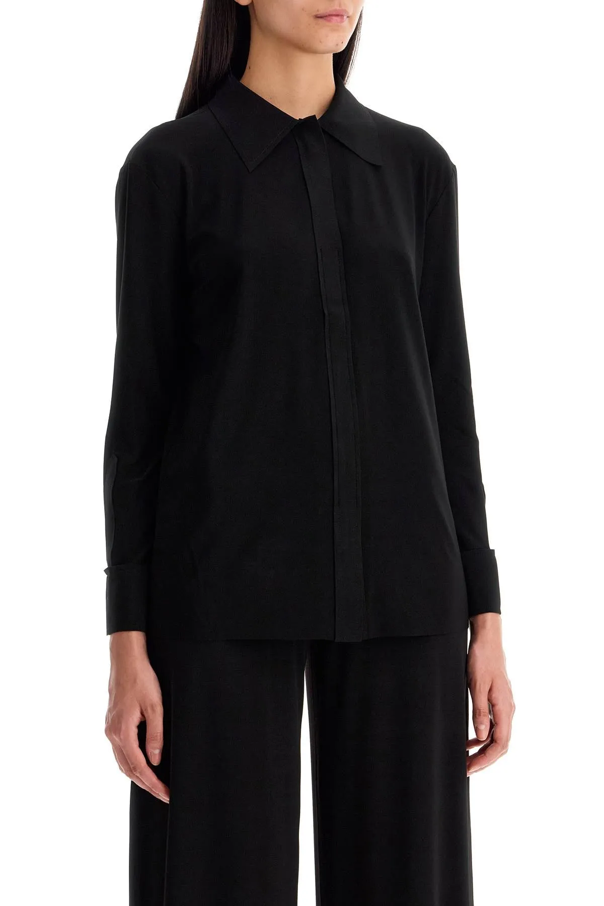 nk fluid lycra blouse for KK3289PL191001 BLACK