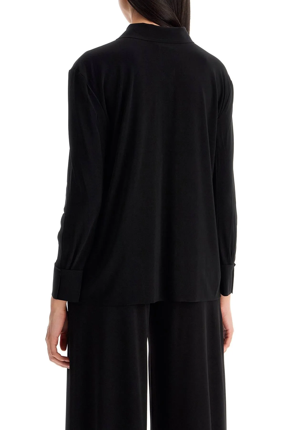nk fluid lycra blouse for KK3289PL191001 BLACK