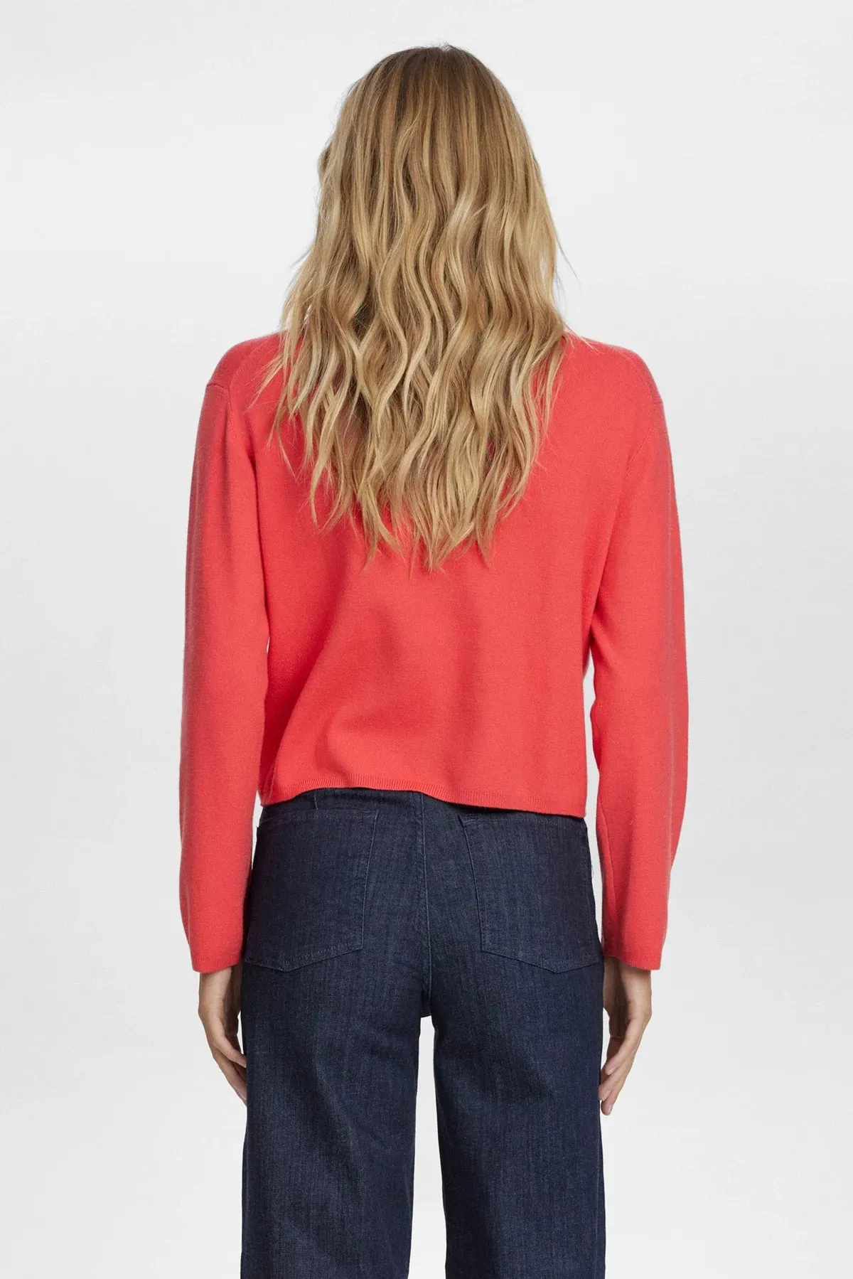 Numph Carma crop pullover Geranium
