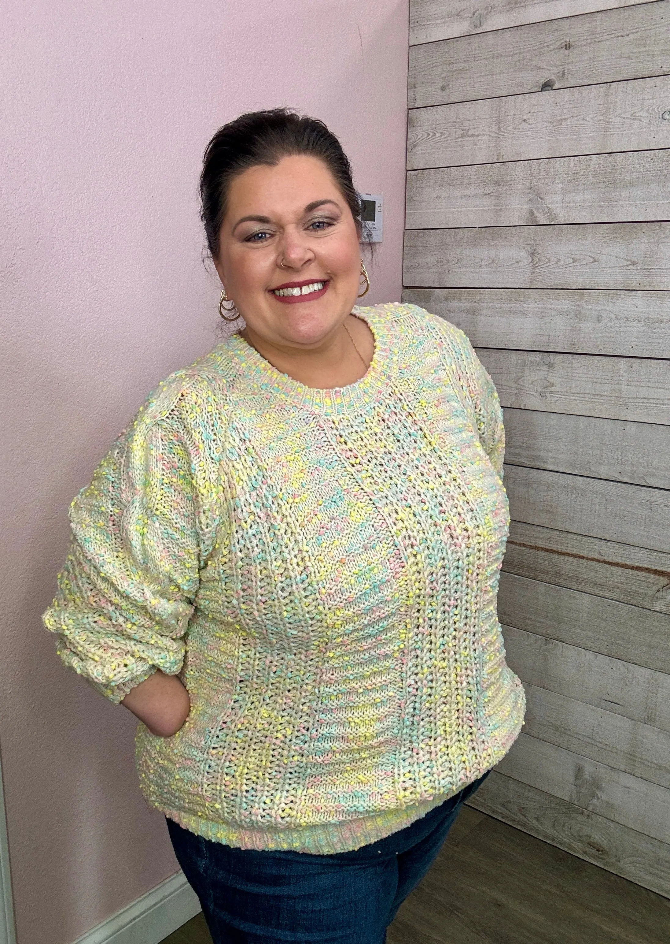 "Cotton Candy" Knitted Sweater *FINAL SALE*