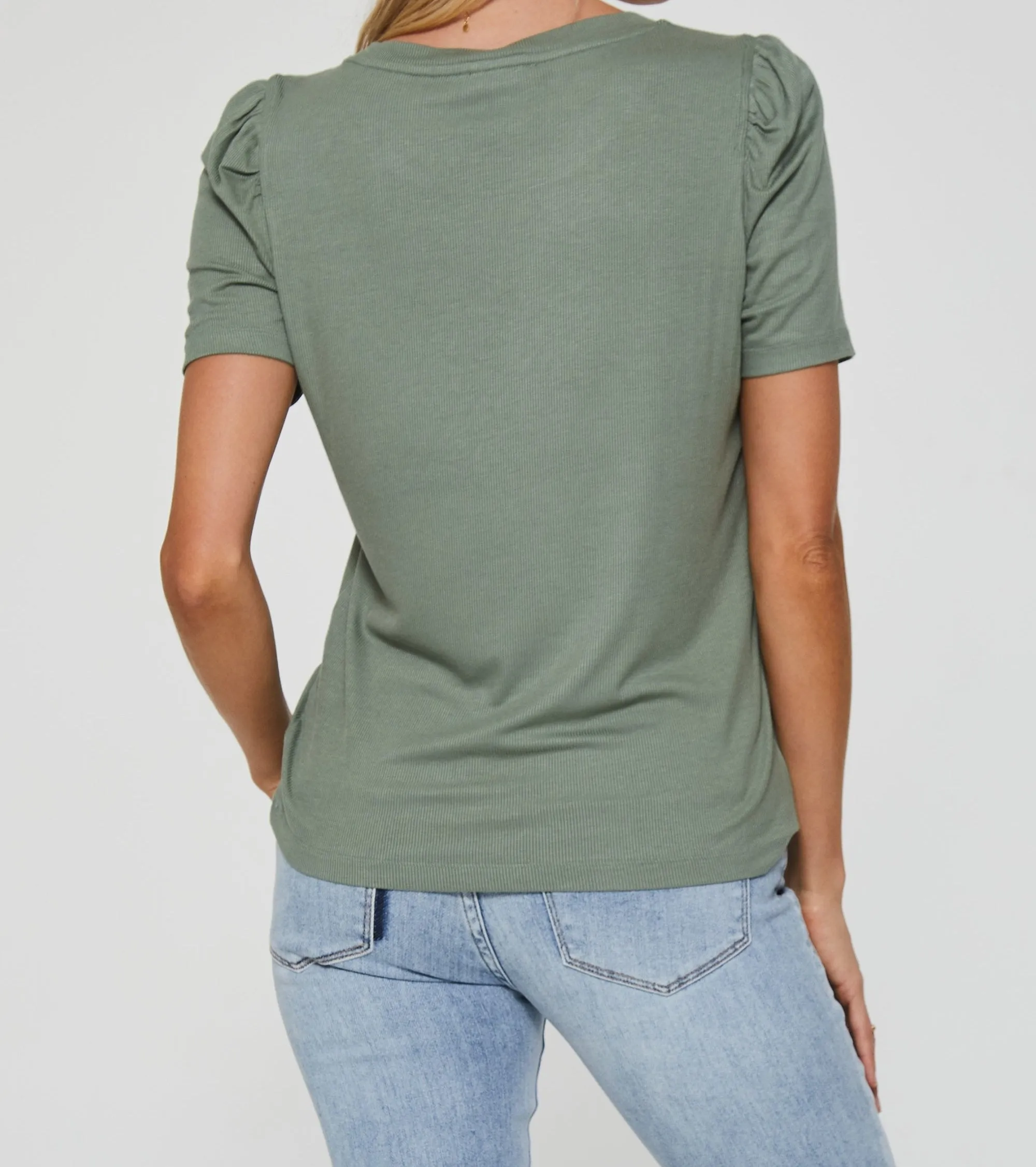 SIENA RIB TEE SAGEBRUSH