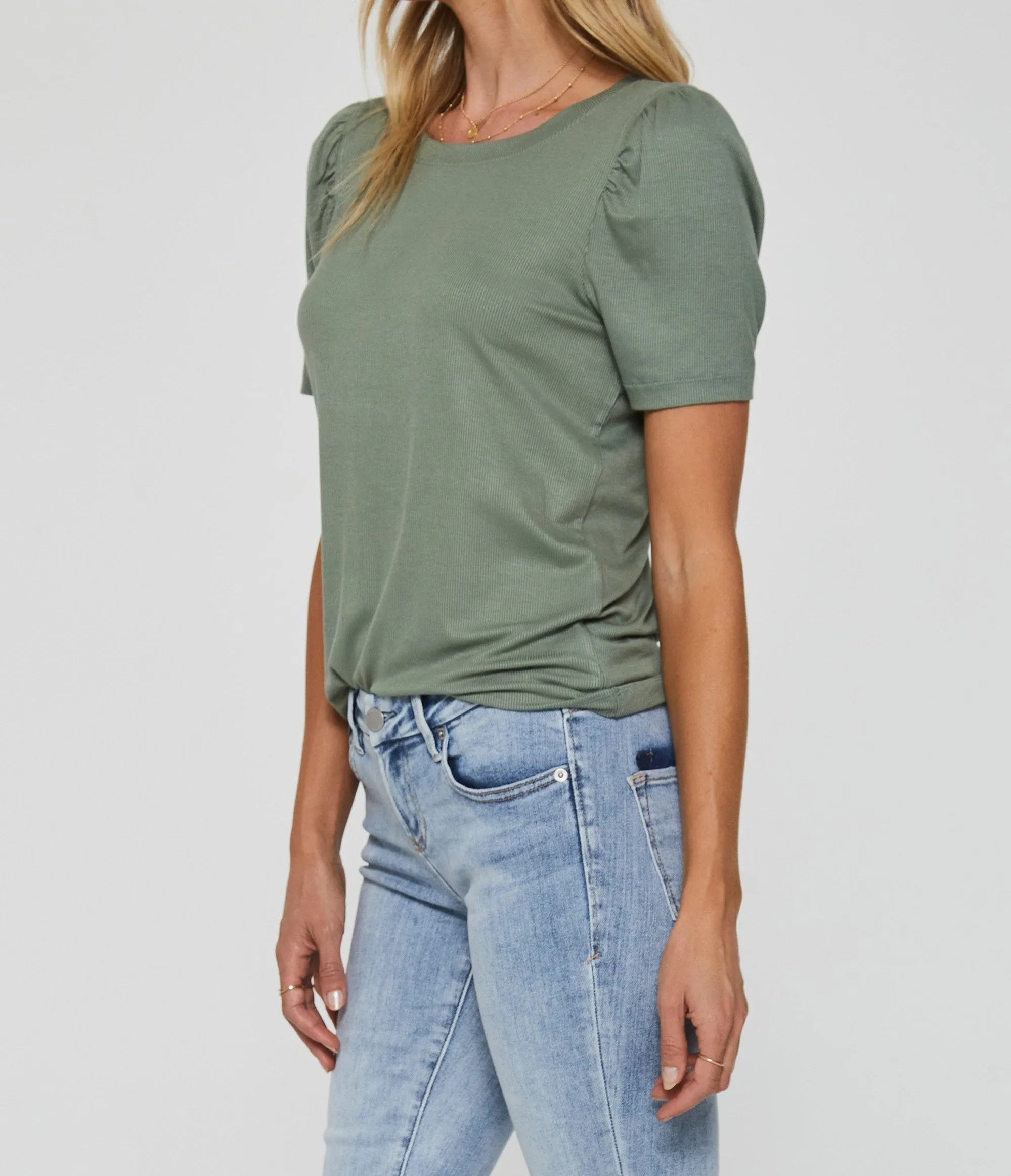 SIENA RIB TEE SAGEBRUSH