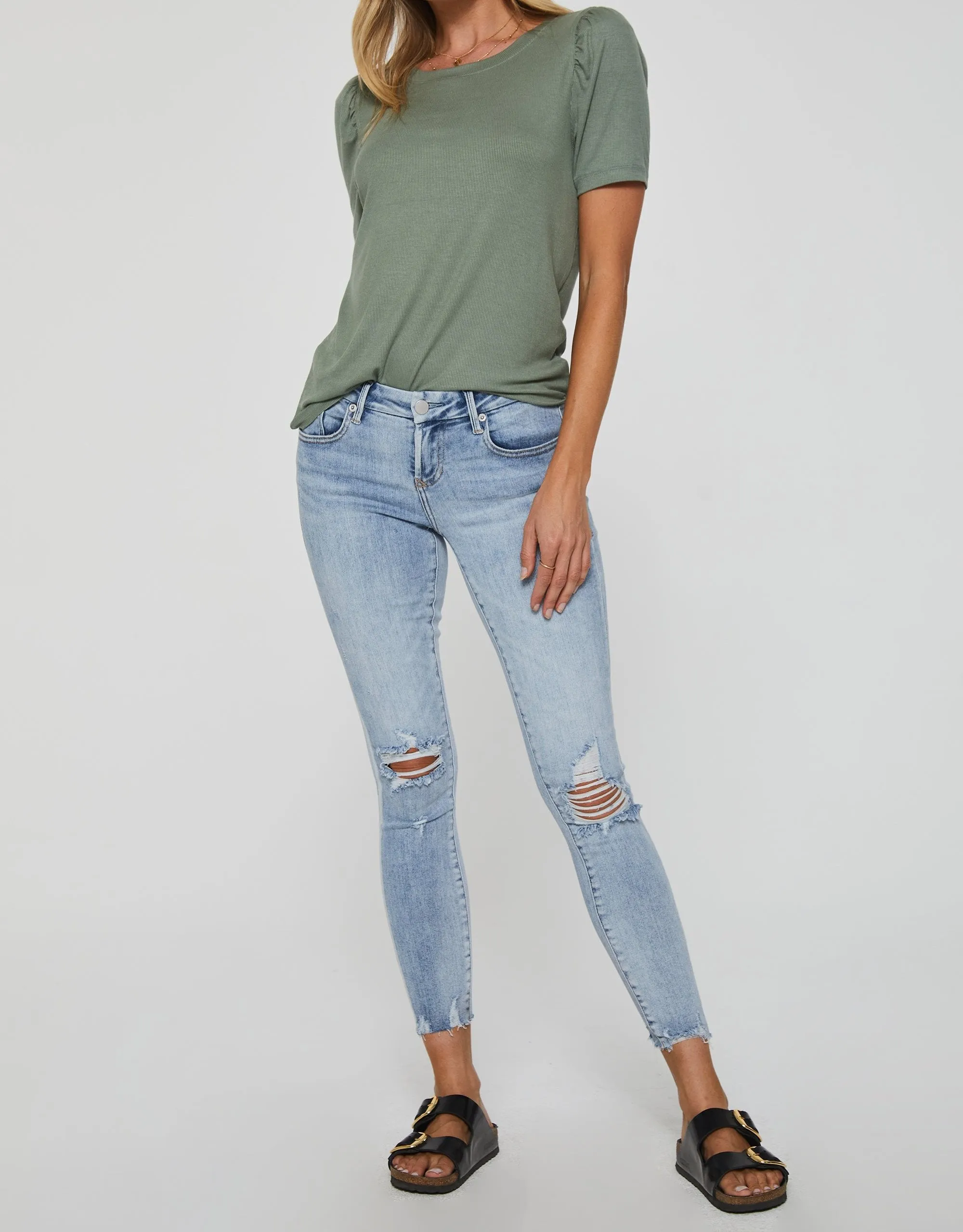 SIENA RIB TEE SAGEBRUSH