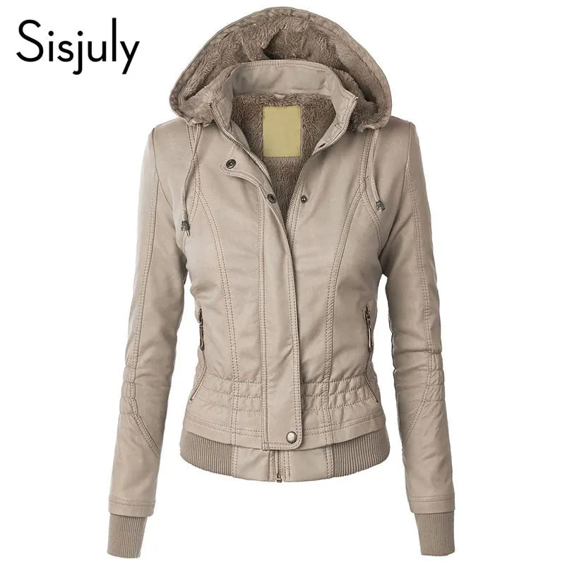 Sisjuly Jacket Coat Women Winter Slim Coat Female Warm Outerwear