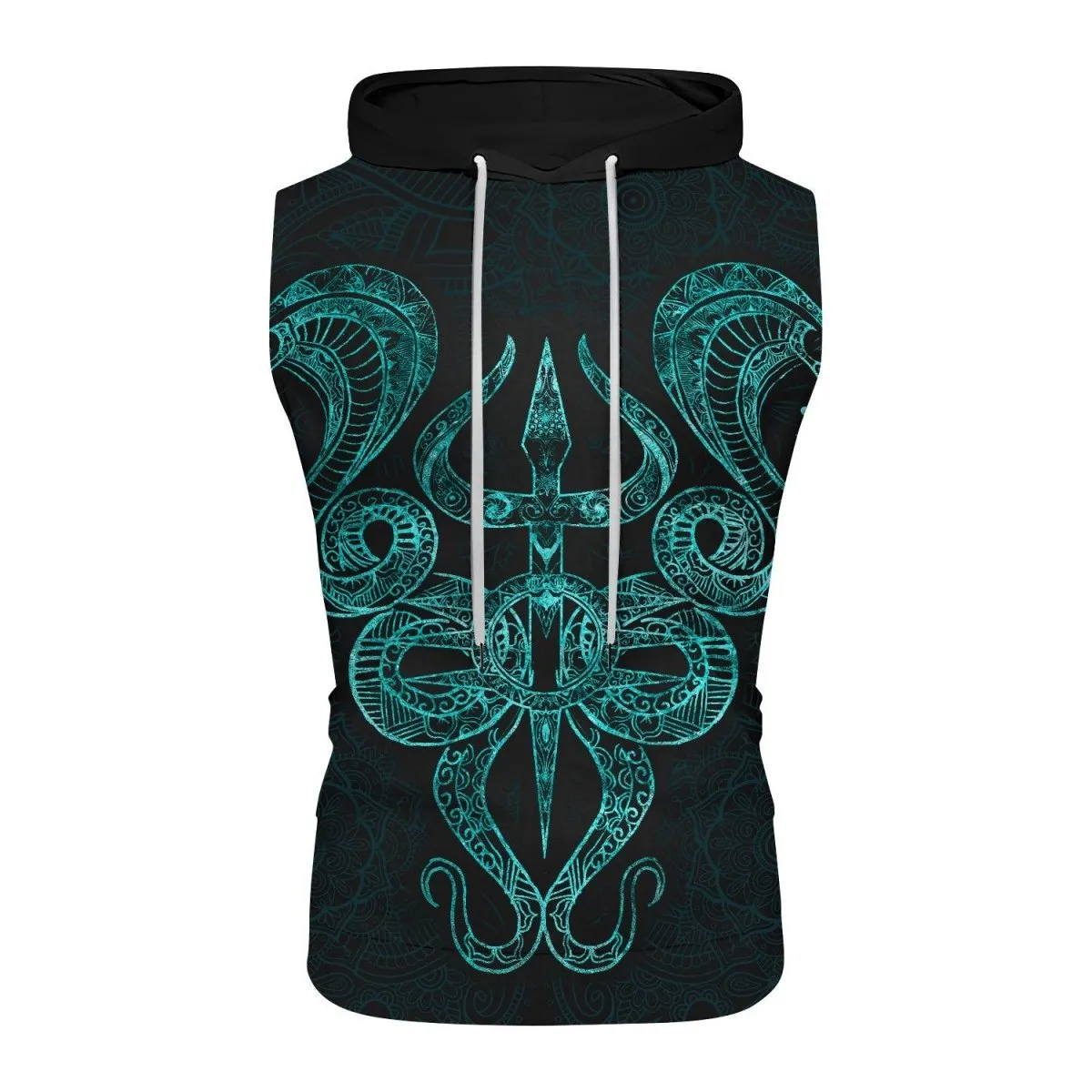 Snake King Vasuki Sleeveless Pullover & Zip Hoodie