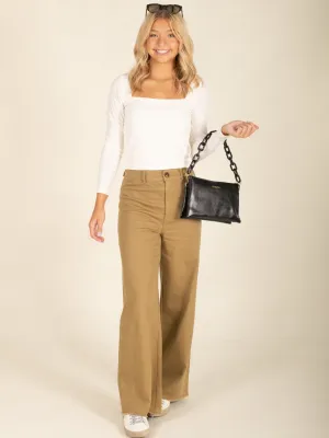 Stretched Cotton Pants