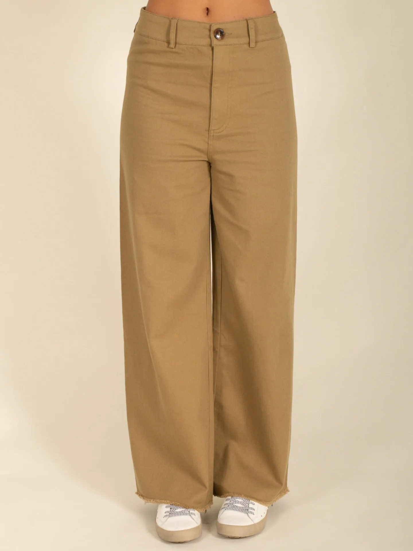 Stretched Cotton Pants