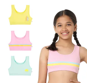 Surf 3-Pack Double Layered Sports Bra - U-Shaped