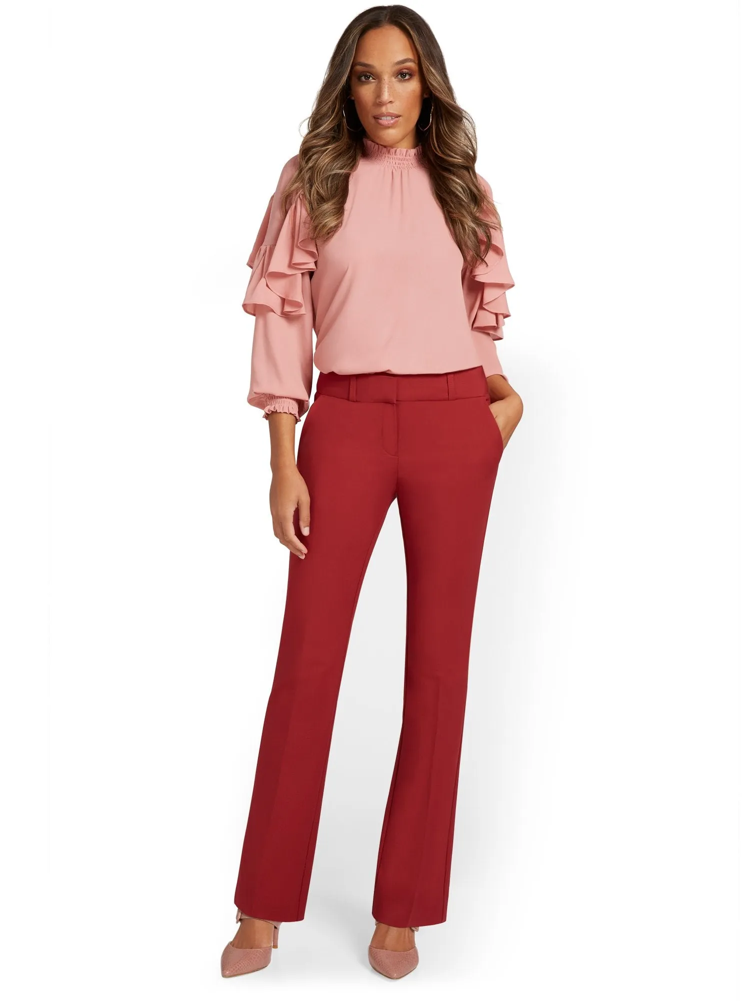 Tall Mid-Rise Modern Bootcut Pant - All-Season Stretch - 7th Avenue